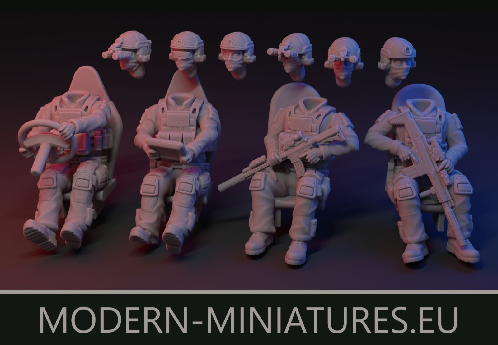 Ultra Modern-Miniatures.eu DAGOR Crew Set Spectre Operations Zona Alfa 15mm 28mm