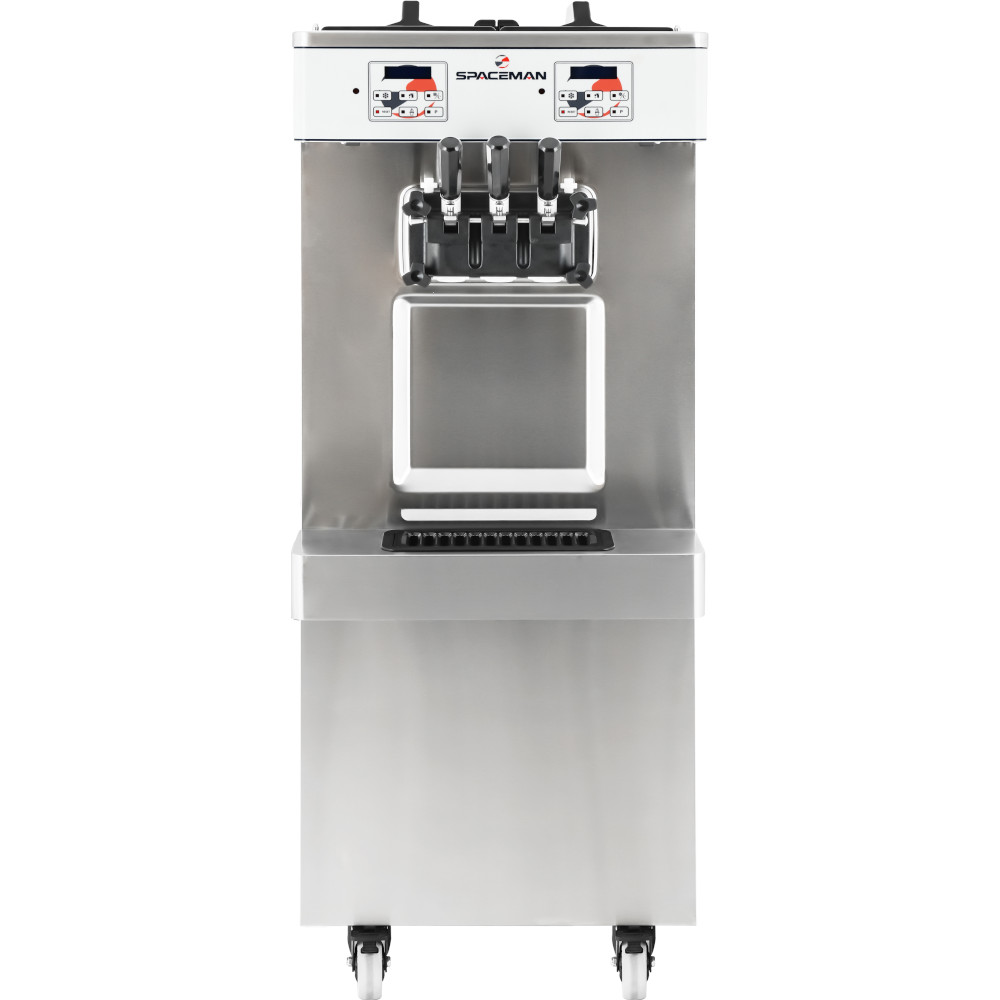 Spaceman 6250A-C Floor Air-Cooled Two Flavor Soft-Serve Machine (2) 1.25 HP