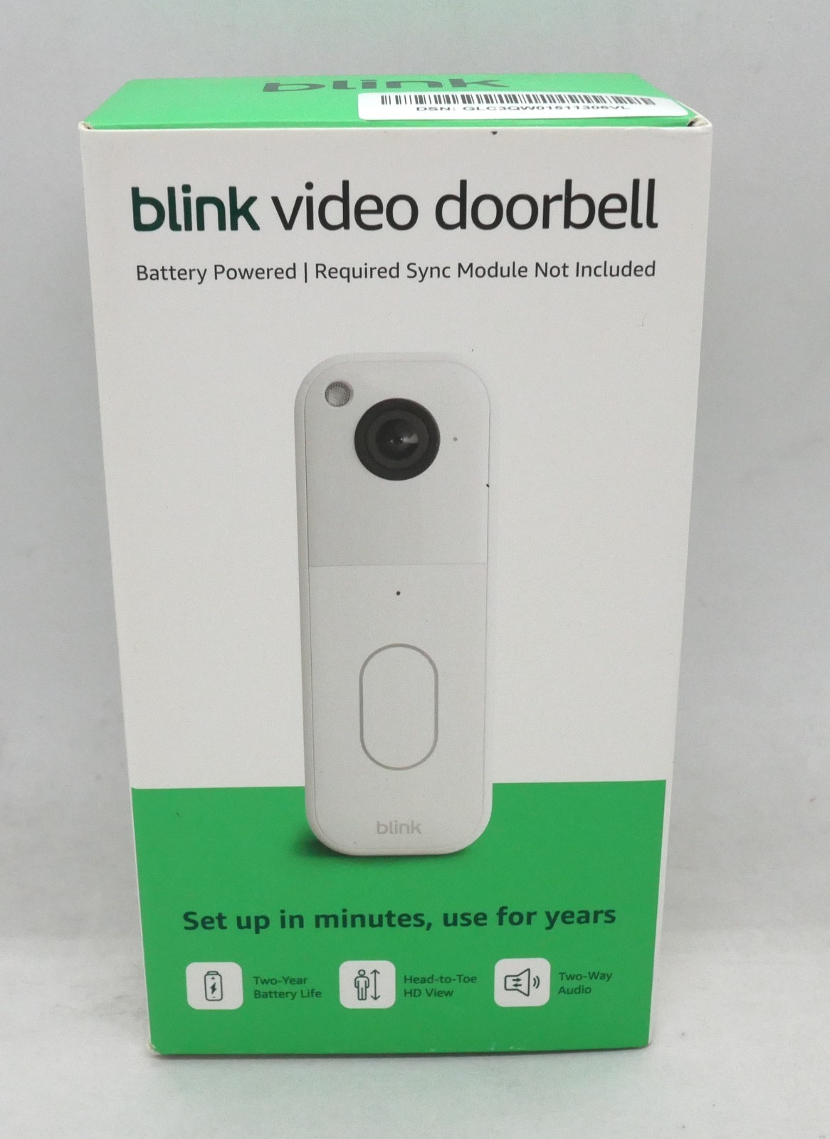 BLINK  WIRELESS HOME SECURITY (WHITE) (2nd Gen/2025 MODEL) VIDEO DOORBELL *NEW*