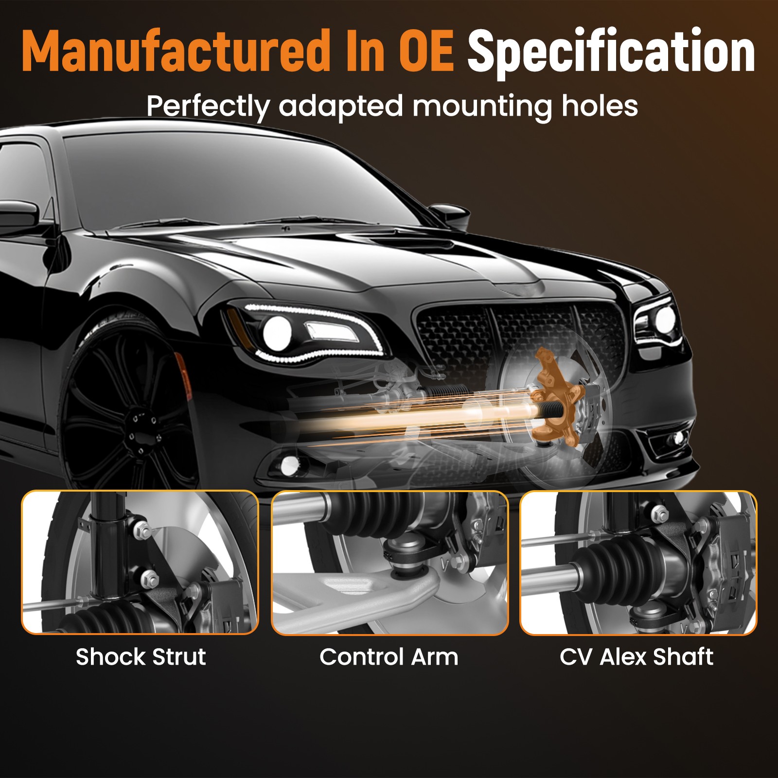 Front Left & Right Knuckle Kit for Subaru Forester/Legacy 2009-2014 28313AG010
