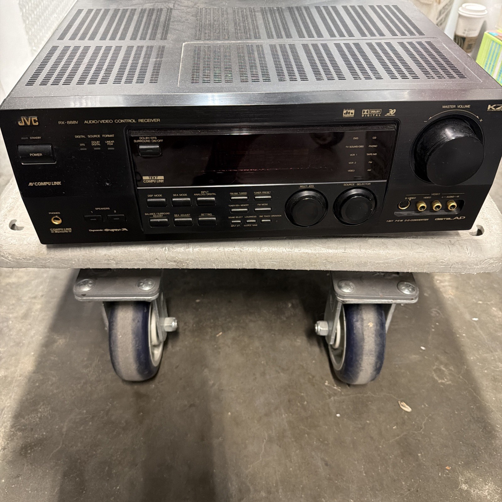 JVC RX-888V Dolby Digital 5.1 Audio Video Control Receiver With Remote Tested