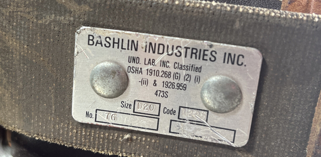 Bashlin No 76 Body Belt | Sz D20