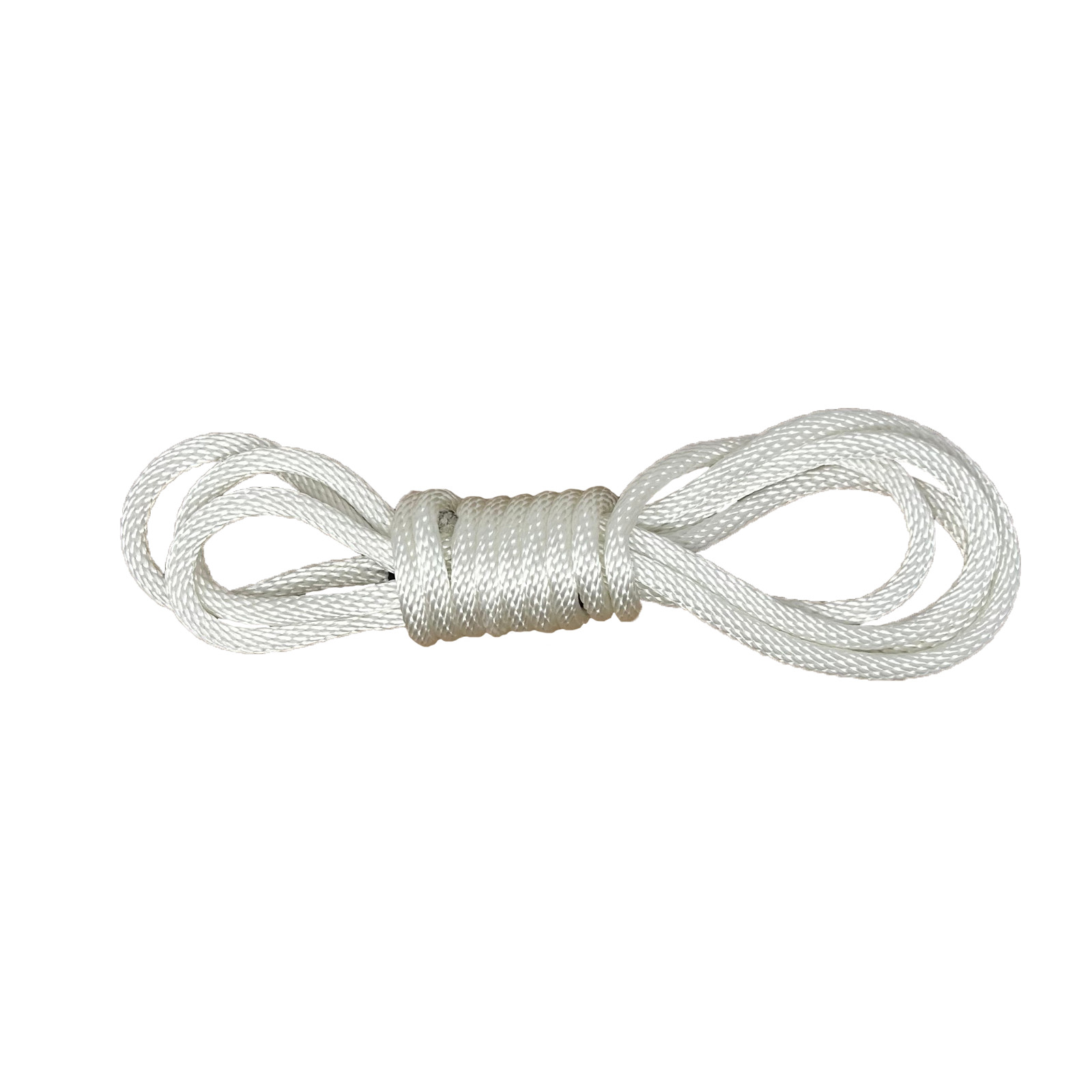 Mad Dog Products Bulk Rope 1/2” x 250’ White Solid Braid Rope – Made in USA