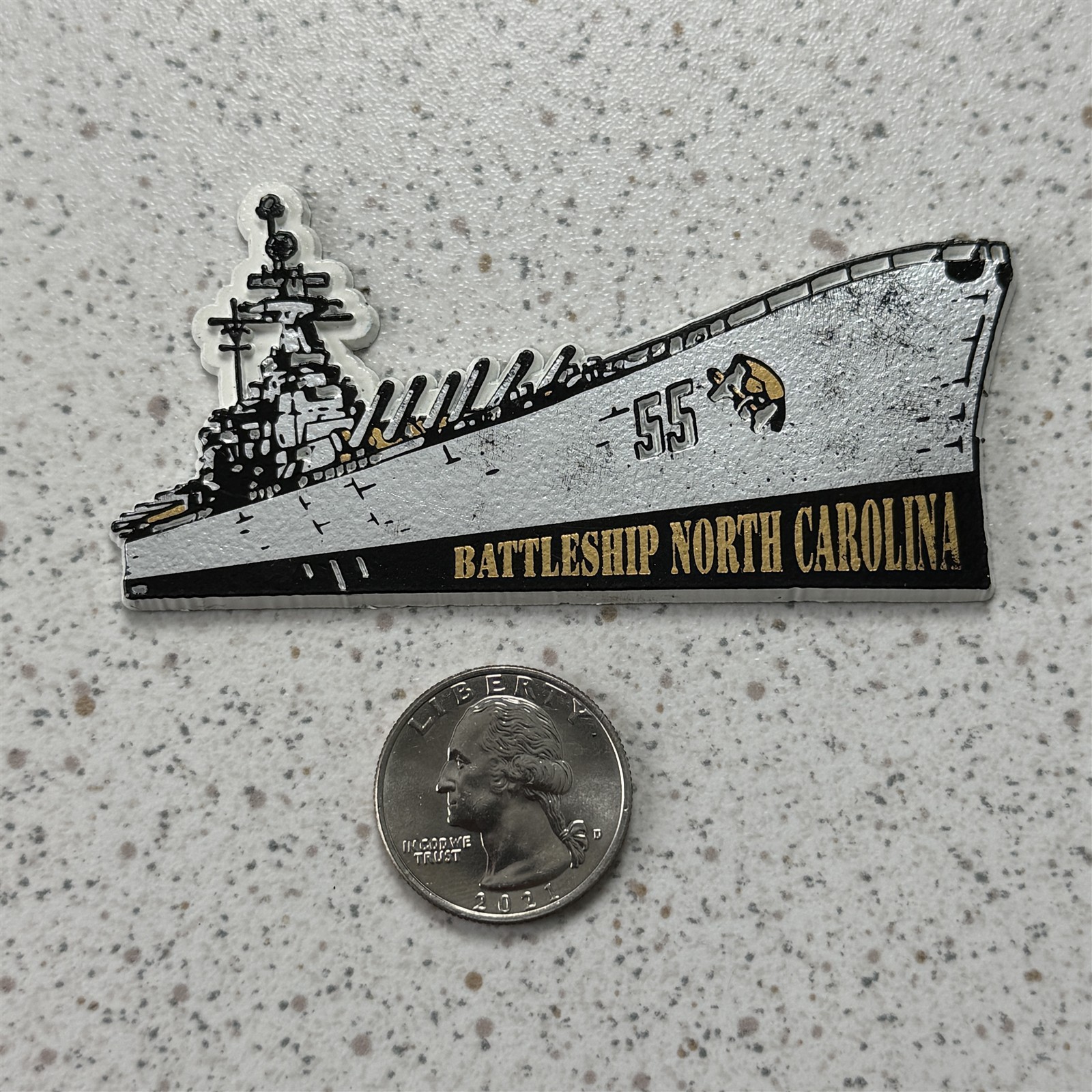 USS North Carolina BB-55 Battleship Travel Souvenir Fridge Magnet #53153
