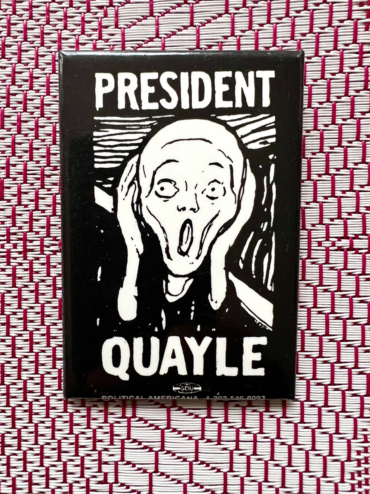 Vintage "President Quayle" Pinback Button