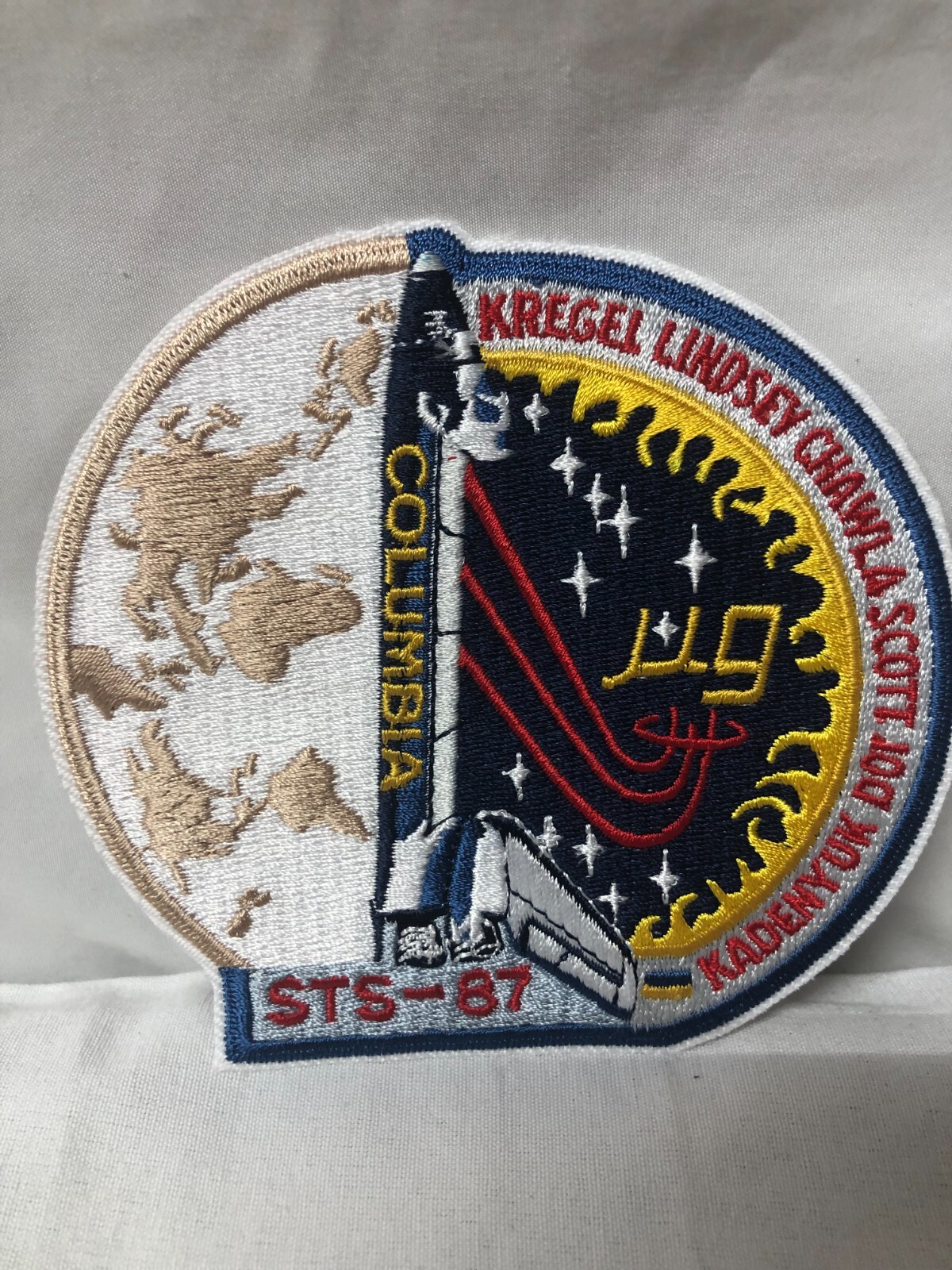 PATCH NASA SPACE SHUTTLE COLUMBIA STS-87