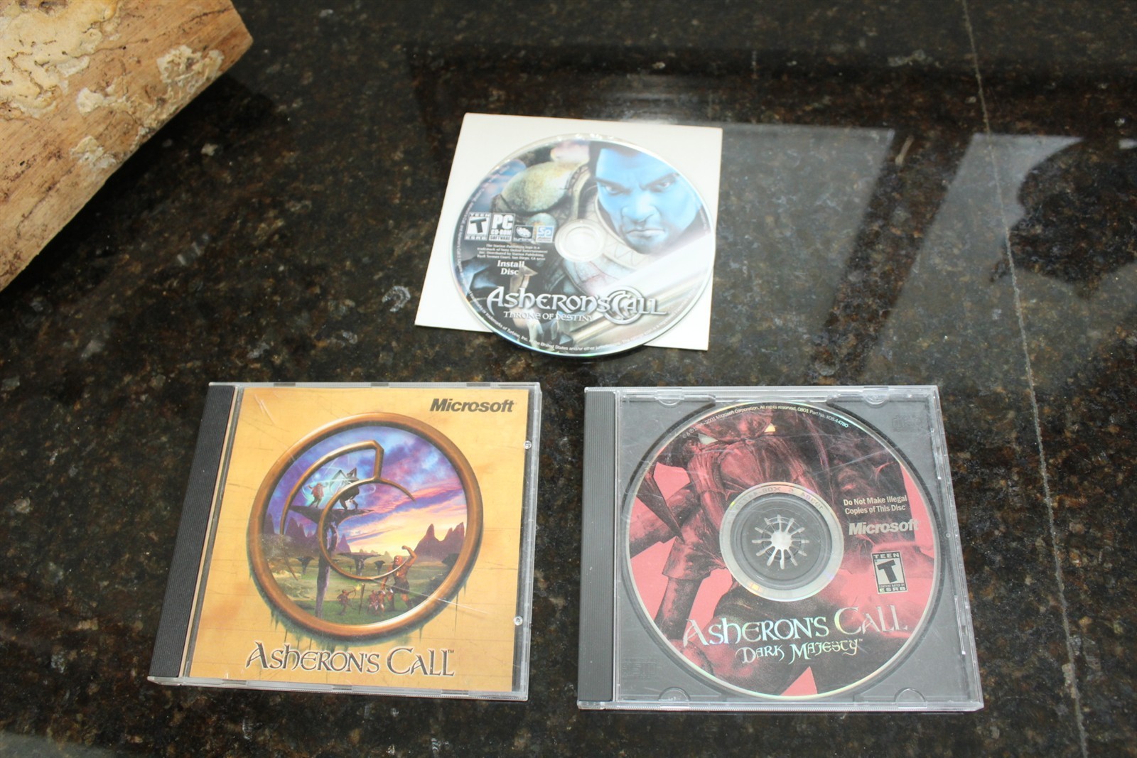 Vintage PC Software Lot of 3 Game Discs All Different Asheron's Call
