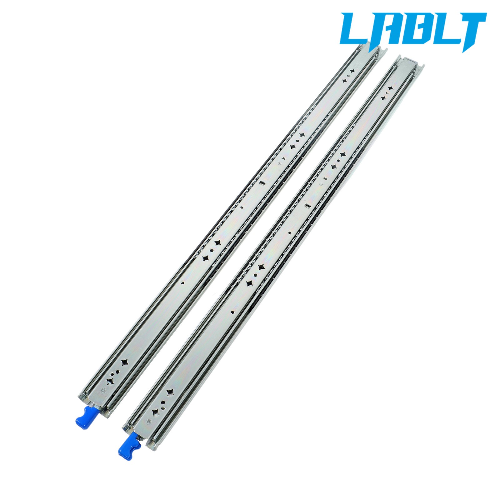 LABLT 1 Pair With Lock Heavy Duty Drawer Slides 34" 250 Lbs Extension Rails Rail