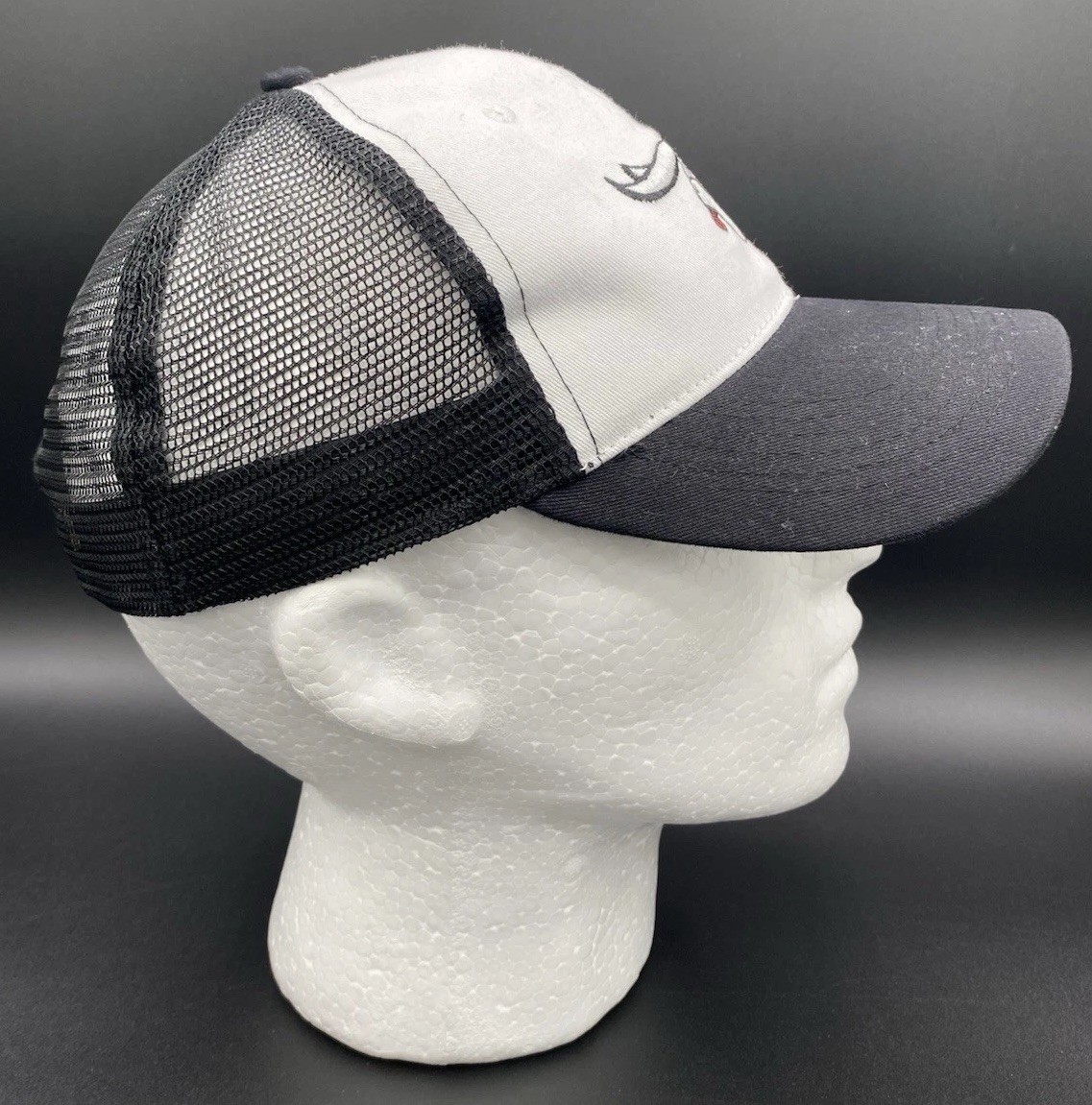 Kokomo Jackrabbits Embroidered Logo White/Black Mesh Hat Cap Snapback