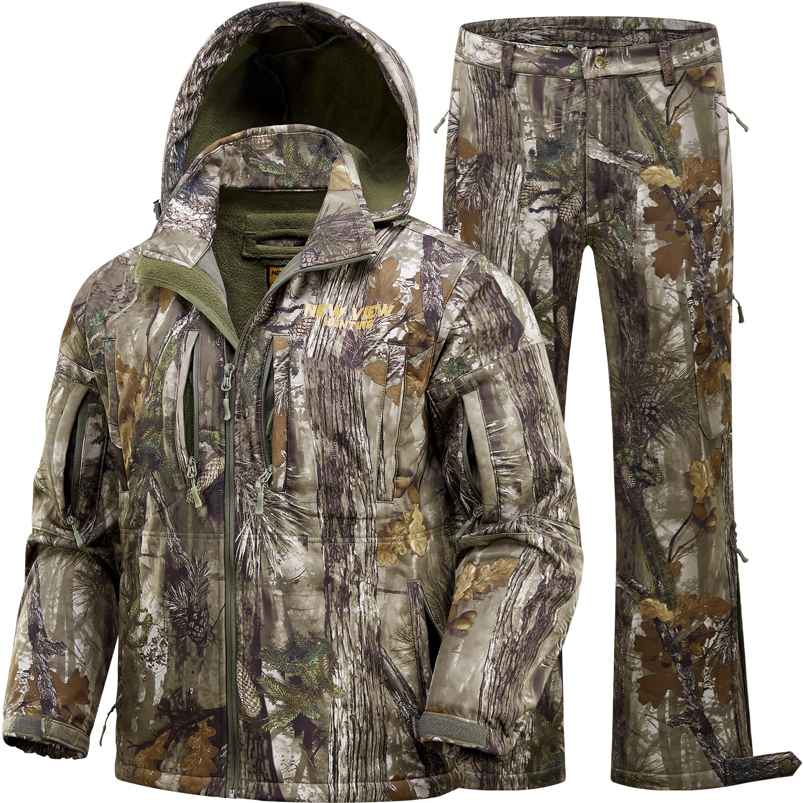 Camo Hunting Clothes for Men, Cold Weather Deer Hunting Jacket and Pants