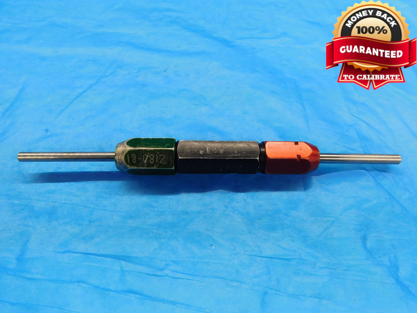 .1680 & .1820 CL X PIN PLUG GAGE GO NO GO .1719 -.0039 11/64 4.267 mm .168 .182