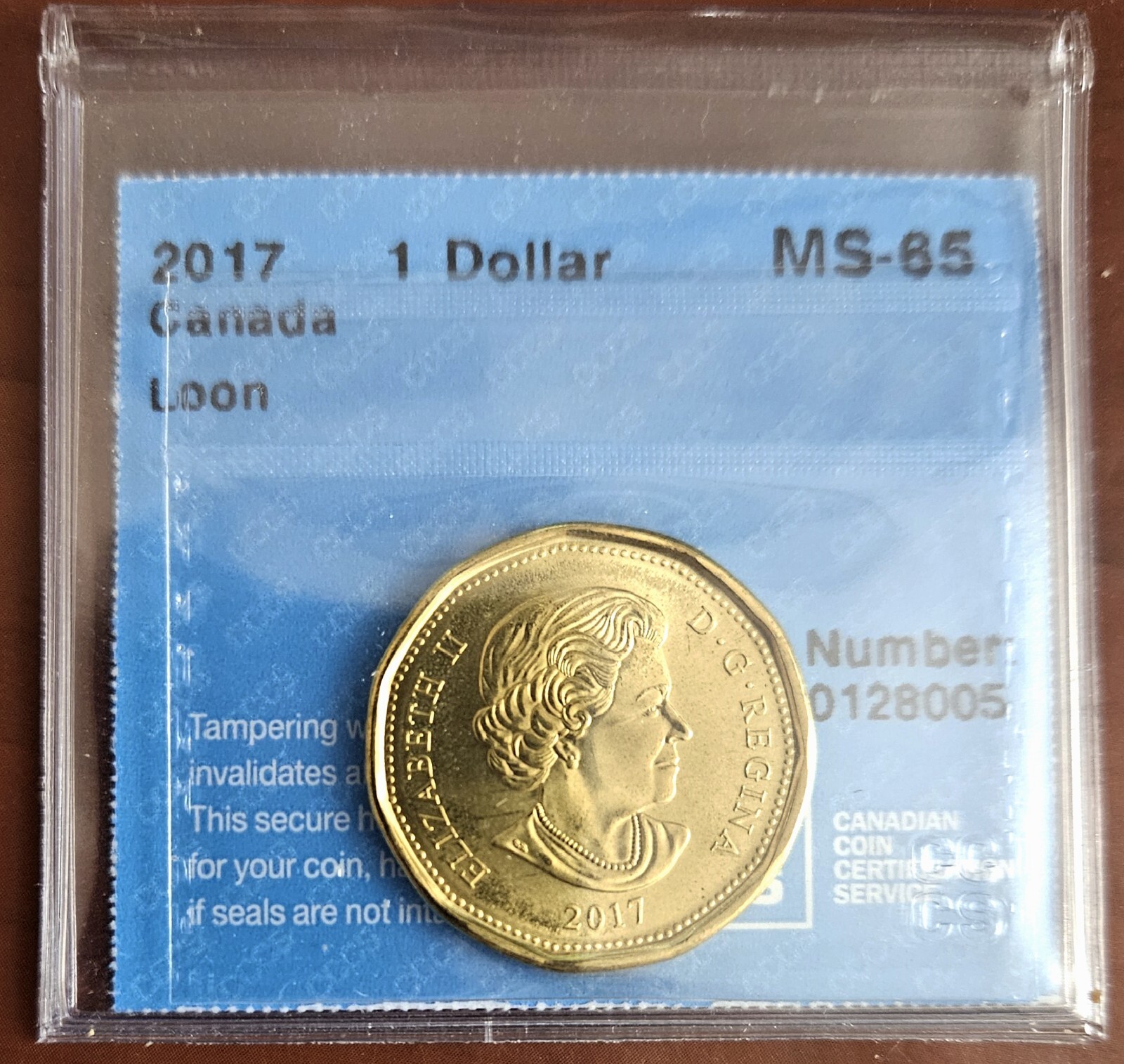Canada 2017 Classic Unreleased Loonie - Gem BU UNC - CCCS Certified MS-65!!