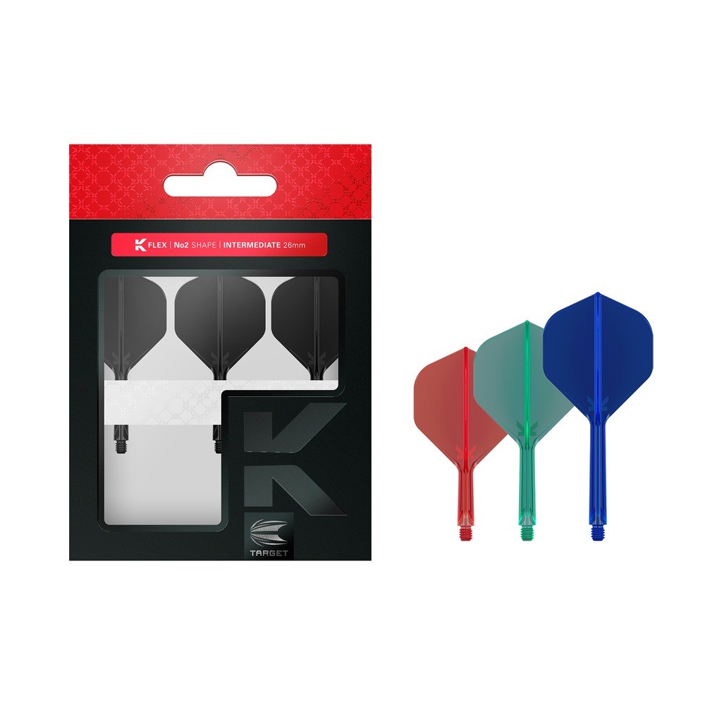 Target K-Flex No.2 Big Wing Flights & Shafts Set of 3