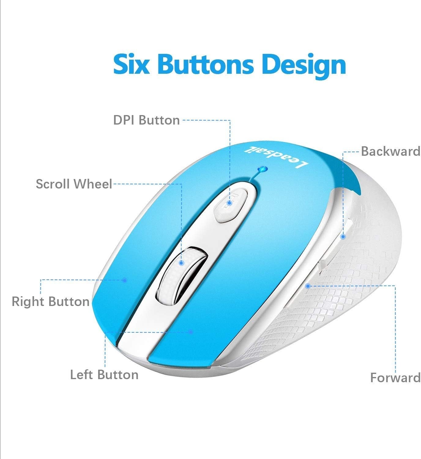 Lightweight 2.4G Wireless Computer Mouse | Soundless and Ergonomic Features