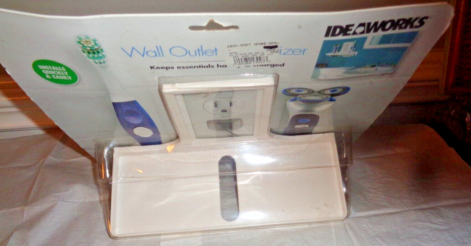 Wall Outlet Organizer Keep Essential Handy While Charging Hold Toothbrush Shaver