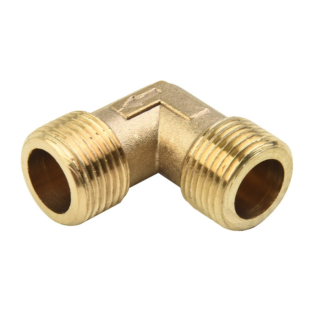Air Compressor Fittings Brass 16.5mm Male Thread Check Valve Elbow Coupler