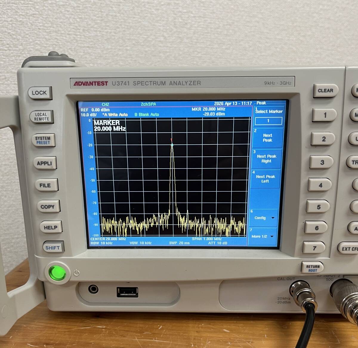 Advantest U3741 Spectrum Analyzer 2ch Input Japan