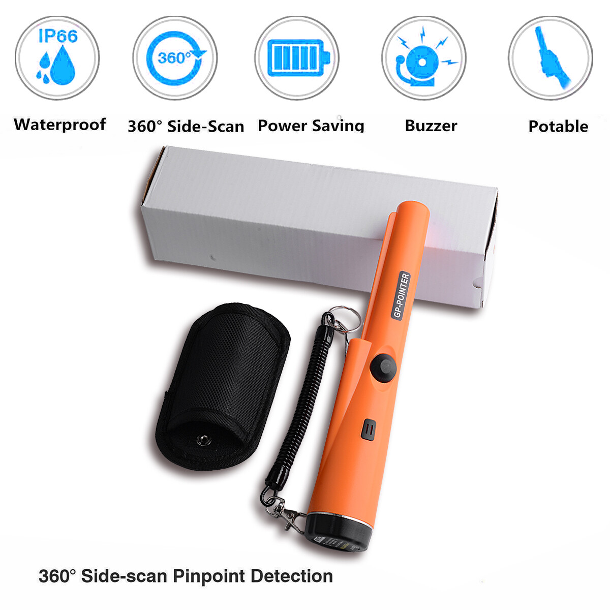 HandHeld Metal Detector Pro Pinpointer Pointer Probe Sensitive Tester Waterproof