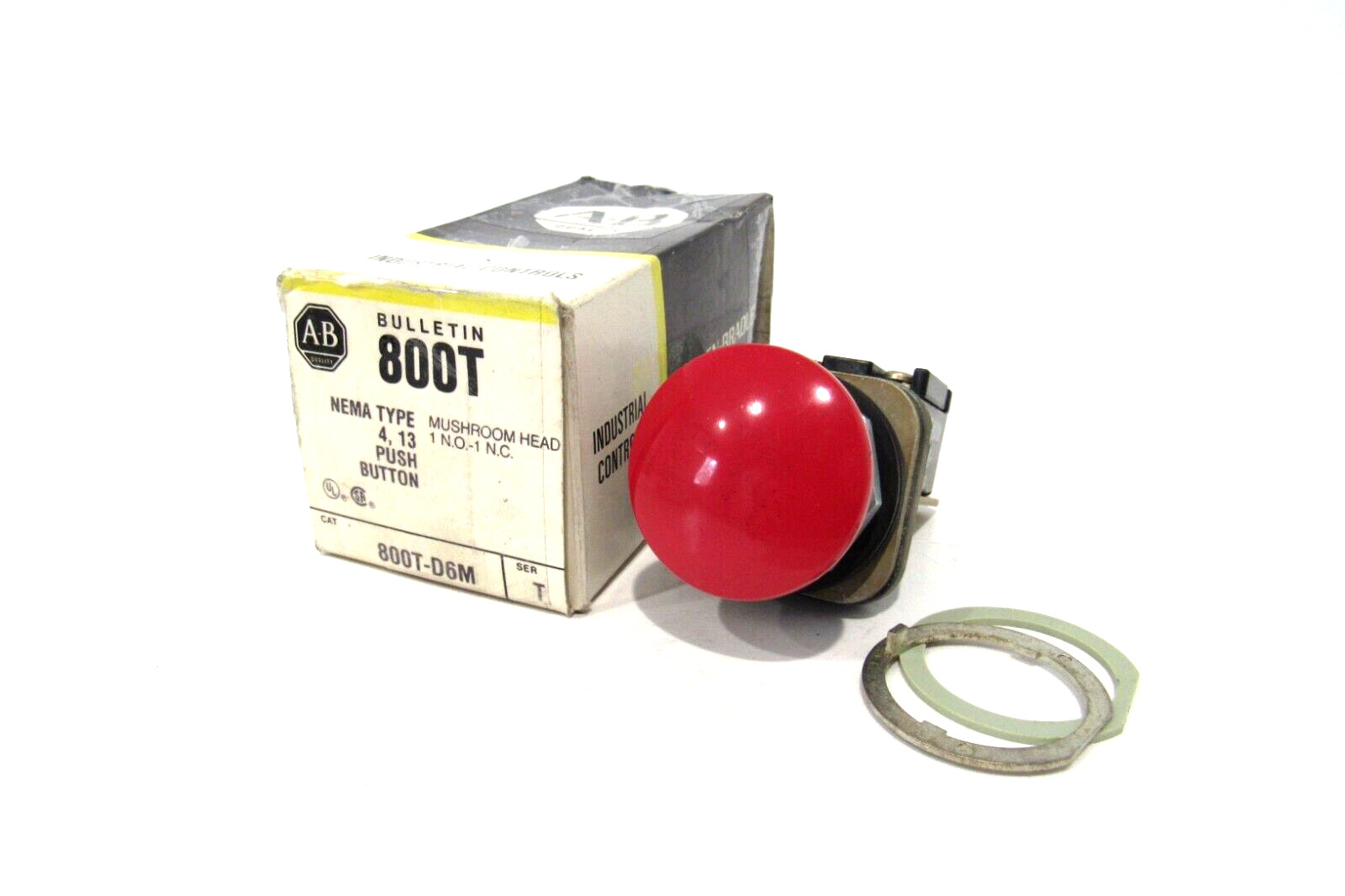 NEW ALLEN BRADLEY 800T-D6M PUSH BUTTON SER.T 800TD6M