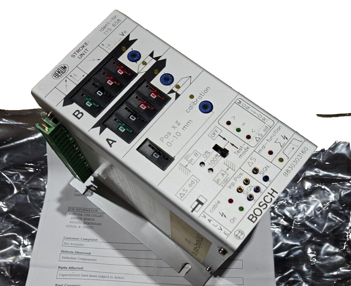 BEKUM BOSCH B830303160 Stroke Unit 115 658 Reconditioned