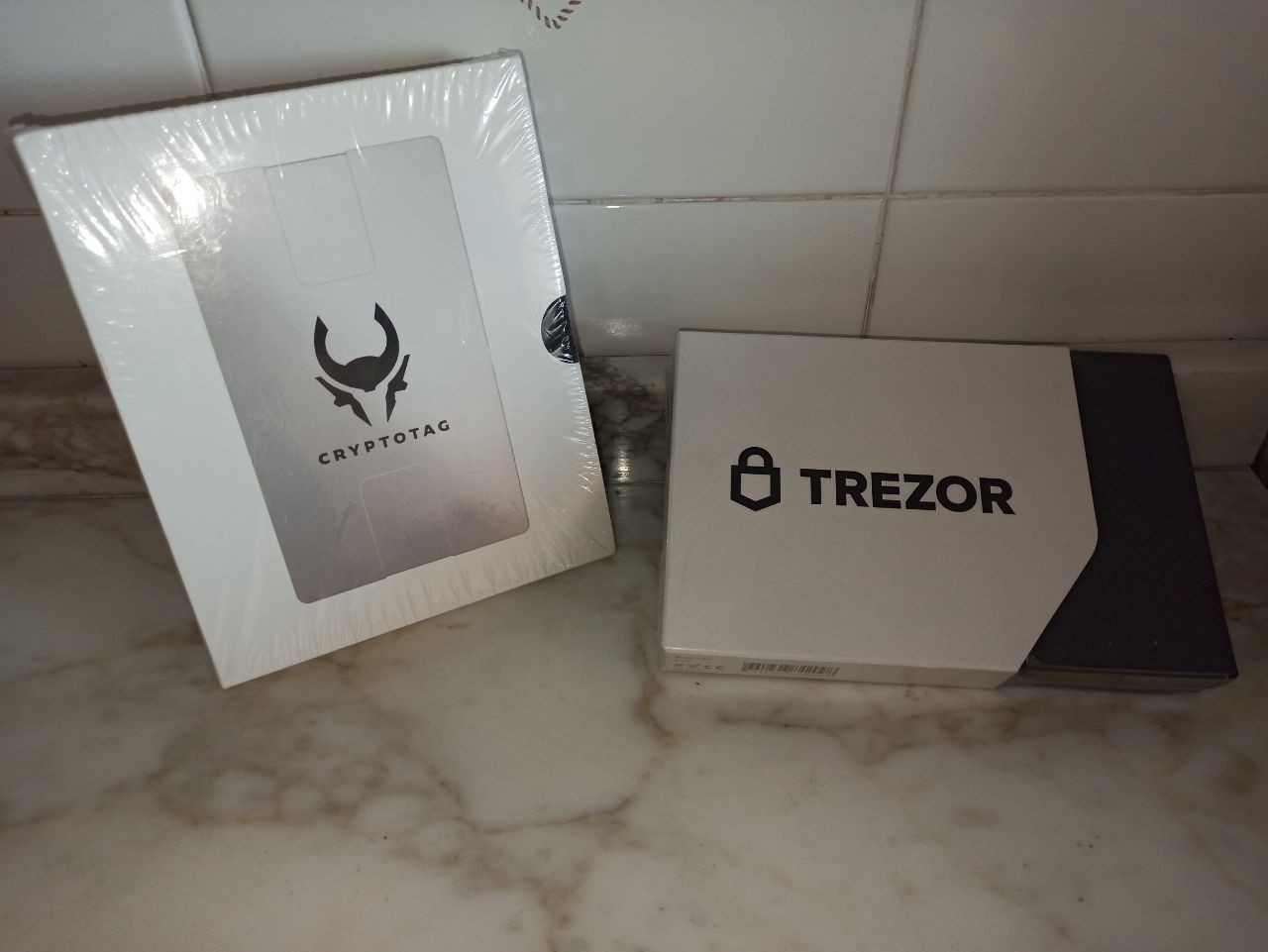 Trezor Model T Cryptocurrency Hardware Wallet + Cryptotag