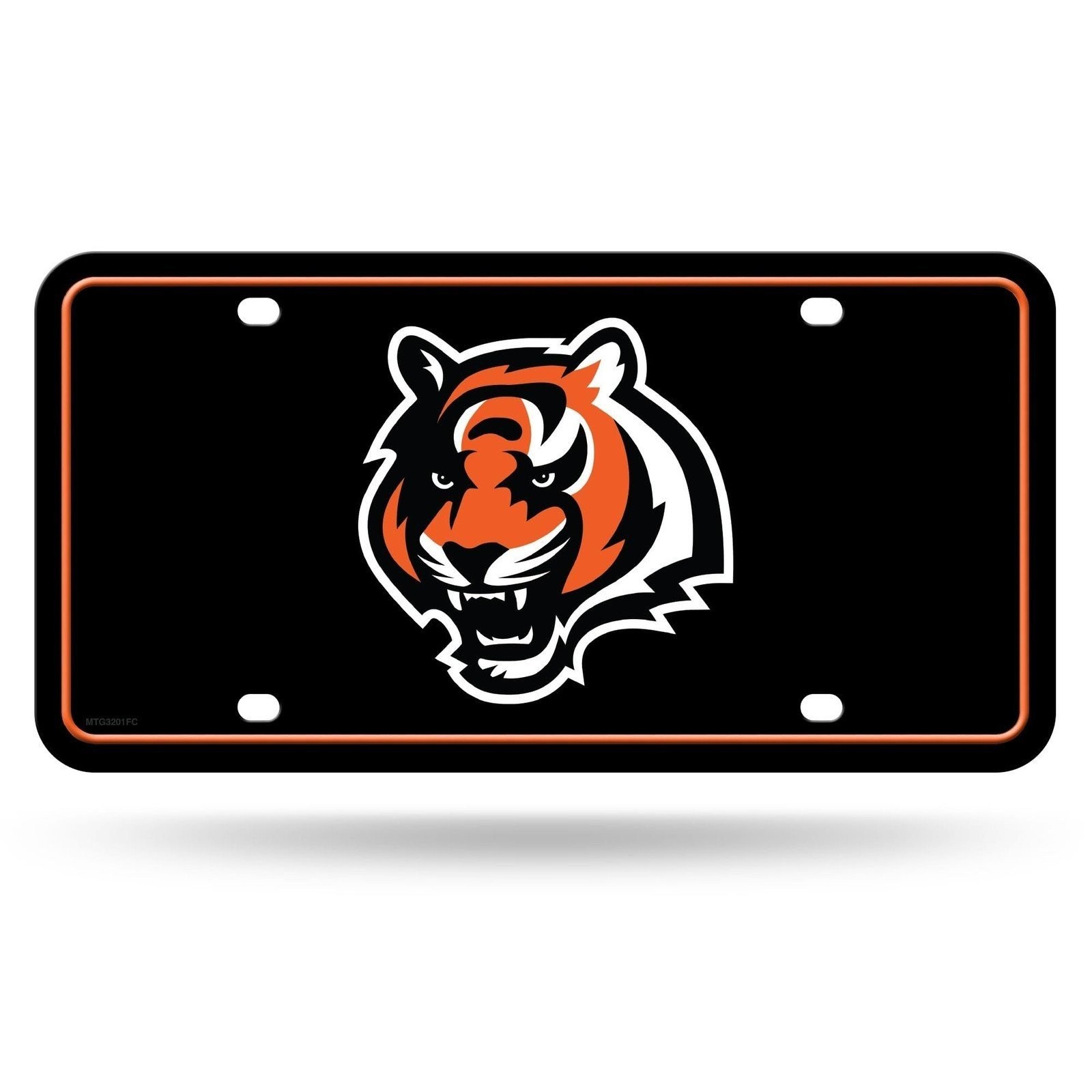 Cincinnati Bengals Premium Metal Auto Tag License Plate, Primary Design, 6x12...