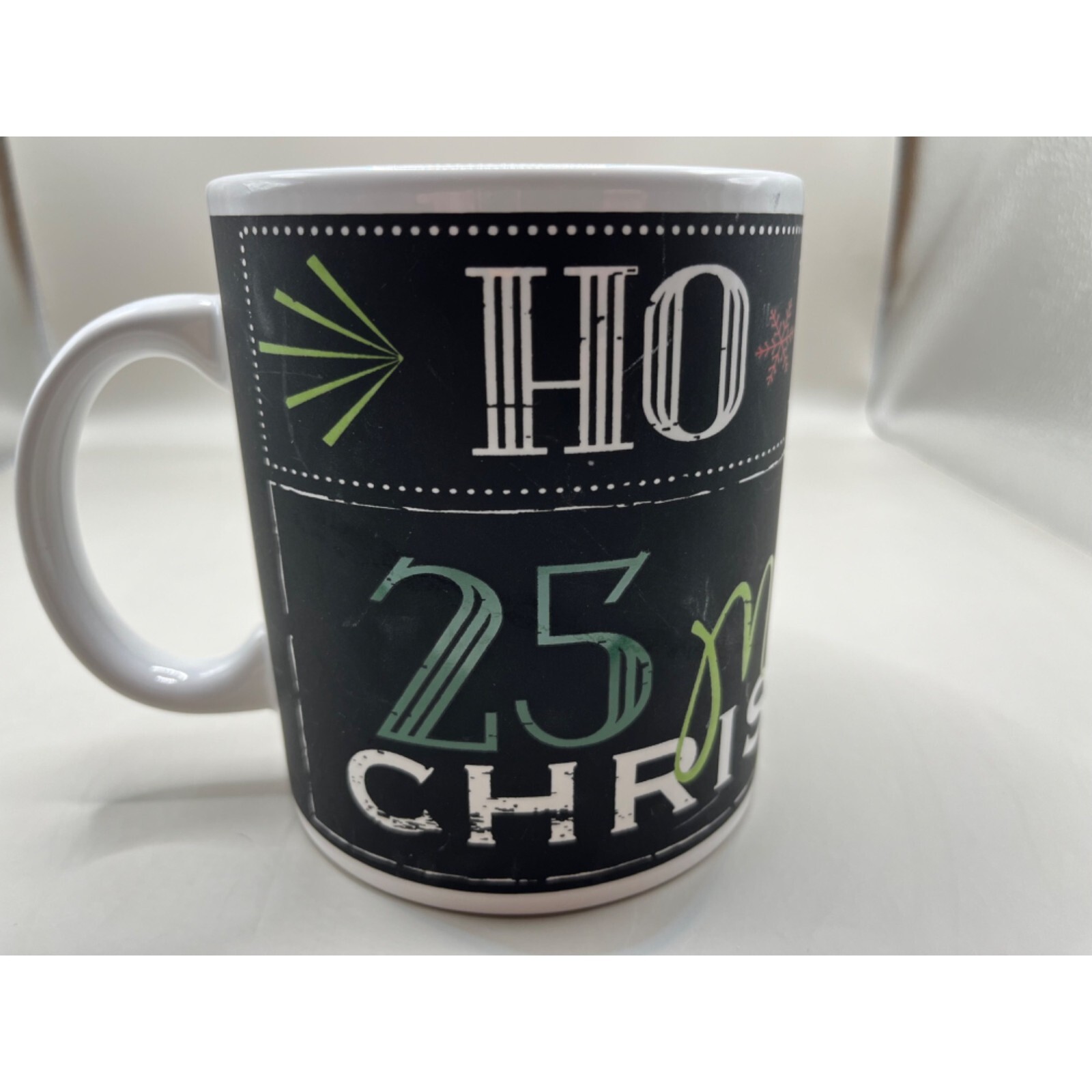 Morris Design Christmas Mug Ho Ho 25 Dec  Microwave & Dishwasher Safe