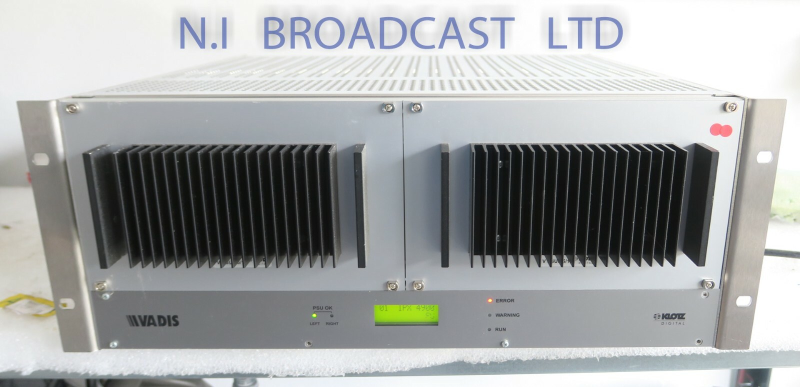 Vadis ipx4900 audio mixer mainframe  with AES and analog inputs and outputs  Sol
