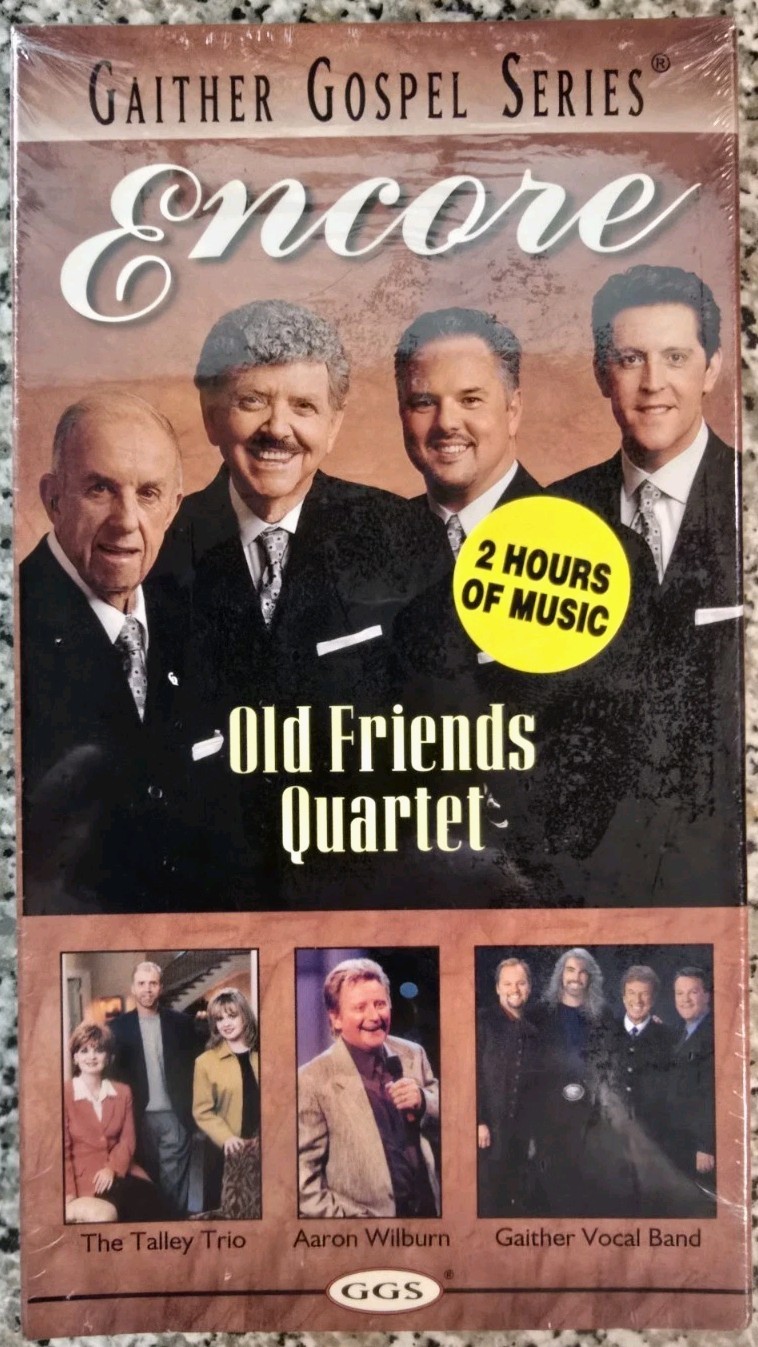 Encore: Old Friends Quartet (vhs, Gaither Gospel Series) NEW. Sealed. Rare. NR