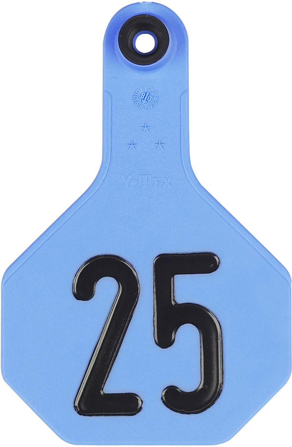 YTex 3 Star Medium Cattle ID Ear Tags Blue Numbered 76-100