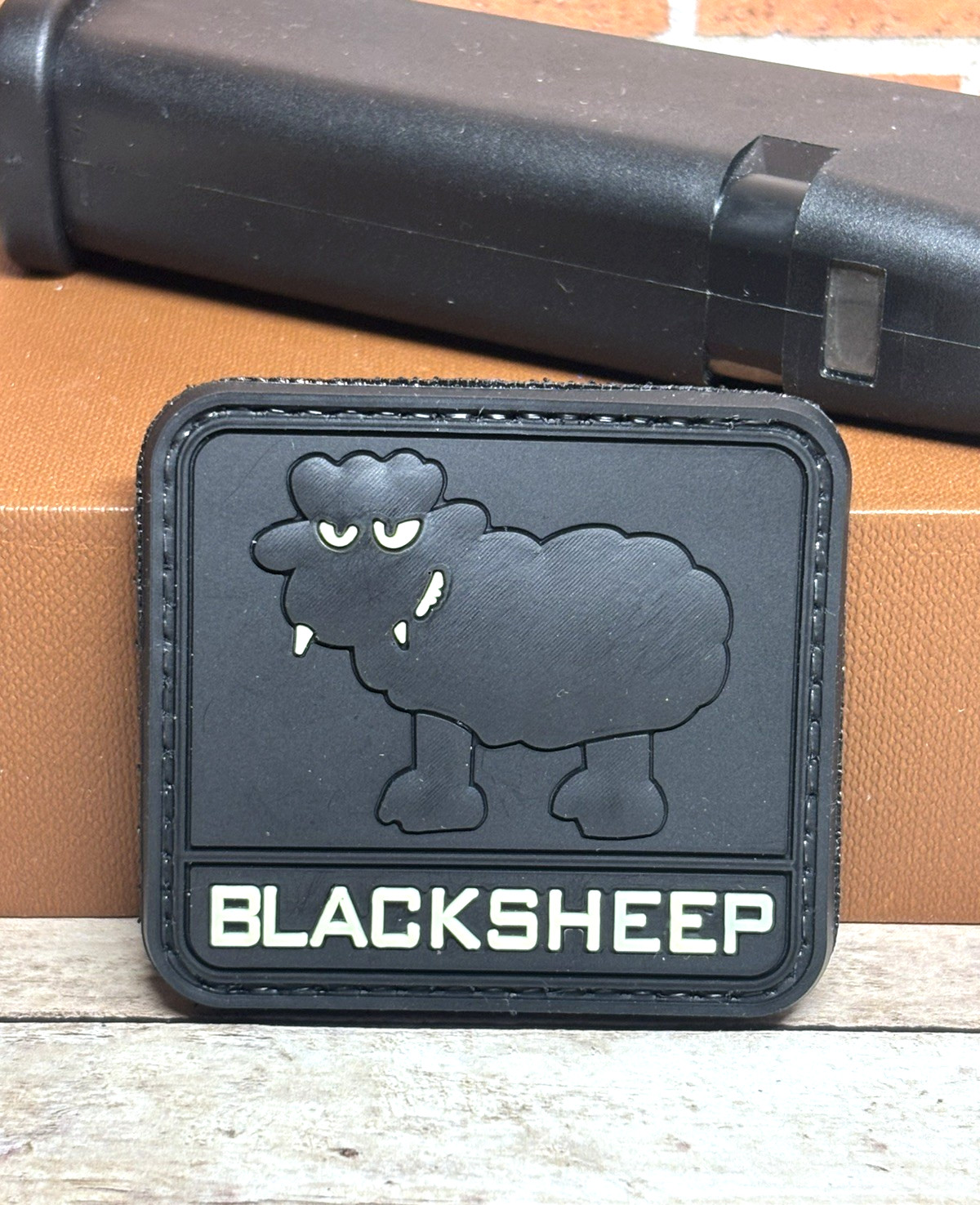 Black Sheep Tactical Morale Patch, 3D PVC Rubber Seal Recon Hook & Loop Patch
