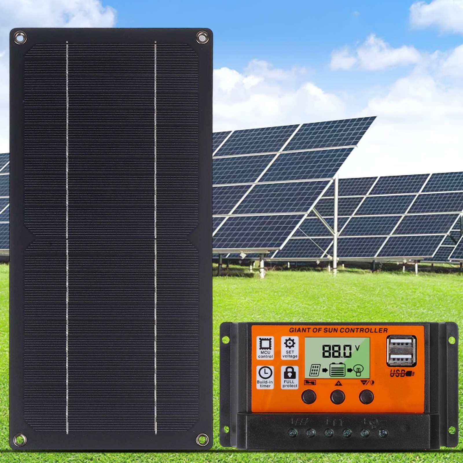 600W Monocrystalline Solar Panel Set for Camping and For RV Power Needs