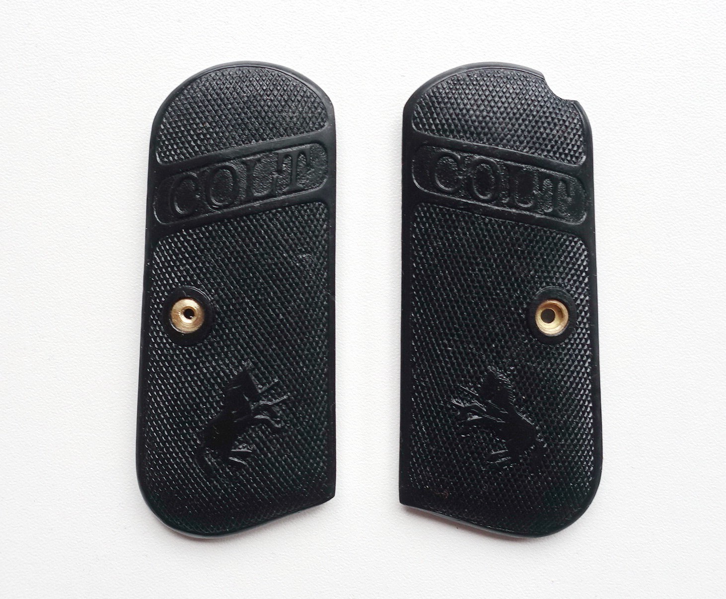 US COLT 1903 HAMMERLESS REPRO GRIPS BAKELITE STYLE BLACK