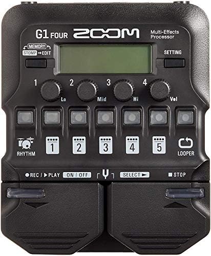 ZOOM Multi-Effects Processor G1 FOUR Electric Guitar Amplifier Cabinet Model