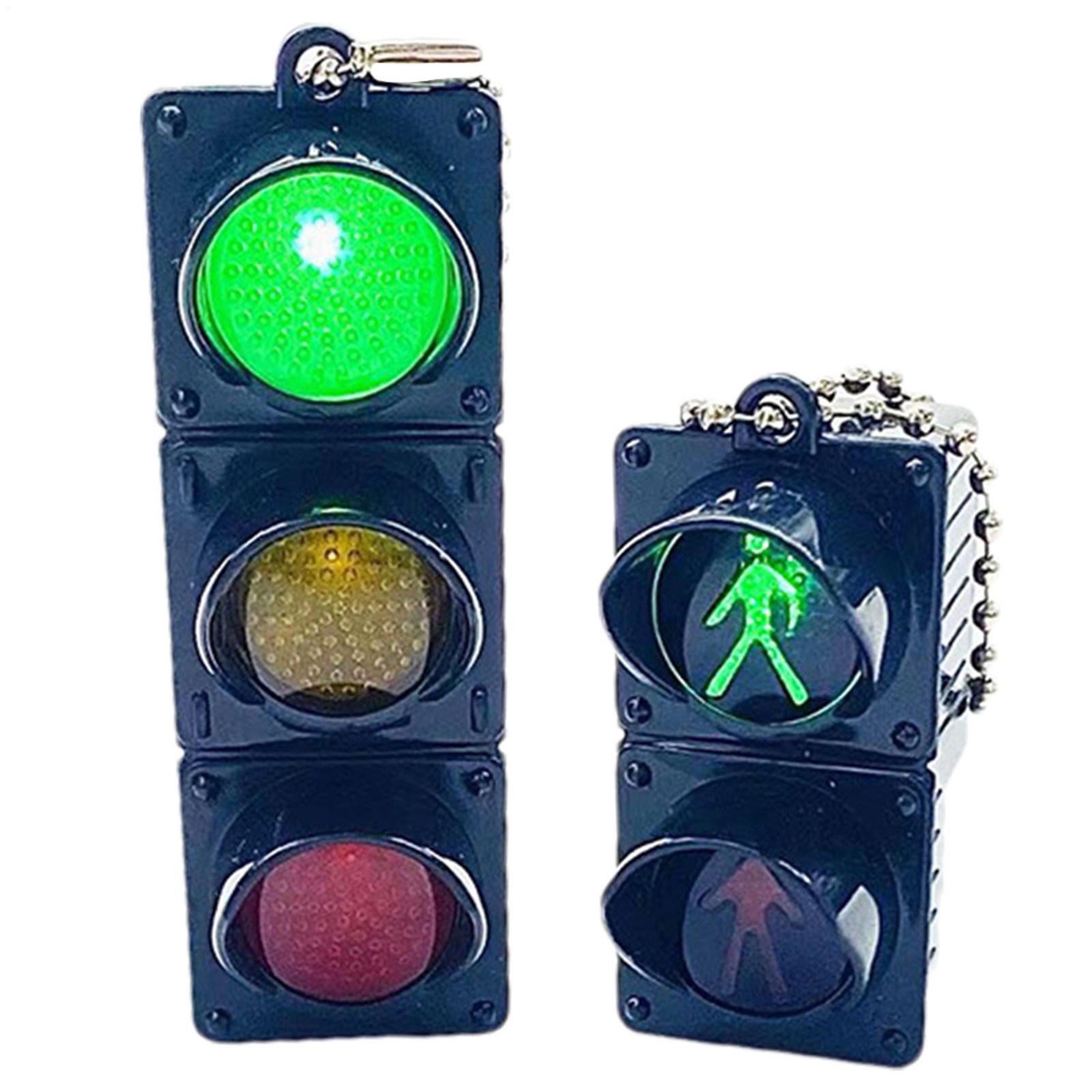 Cute Traffic Light Keychain Creative Personality Backpack Traffic Light Pendant