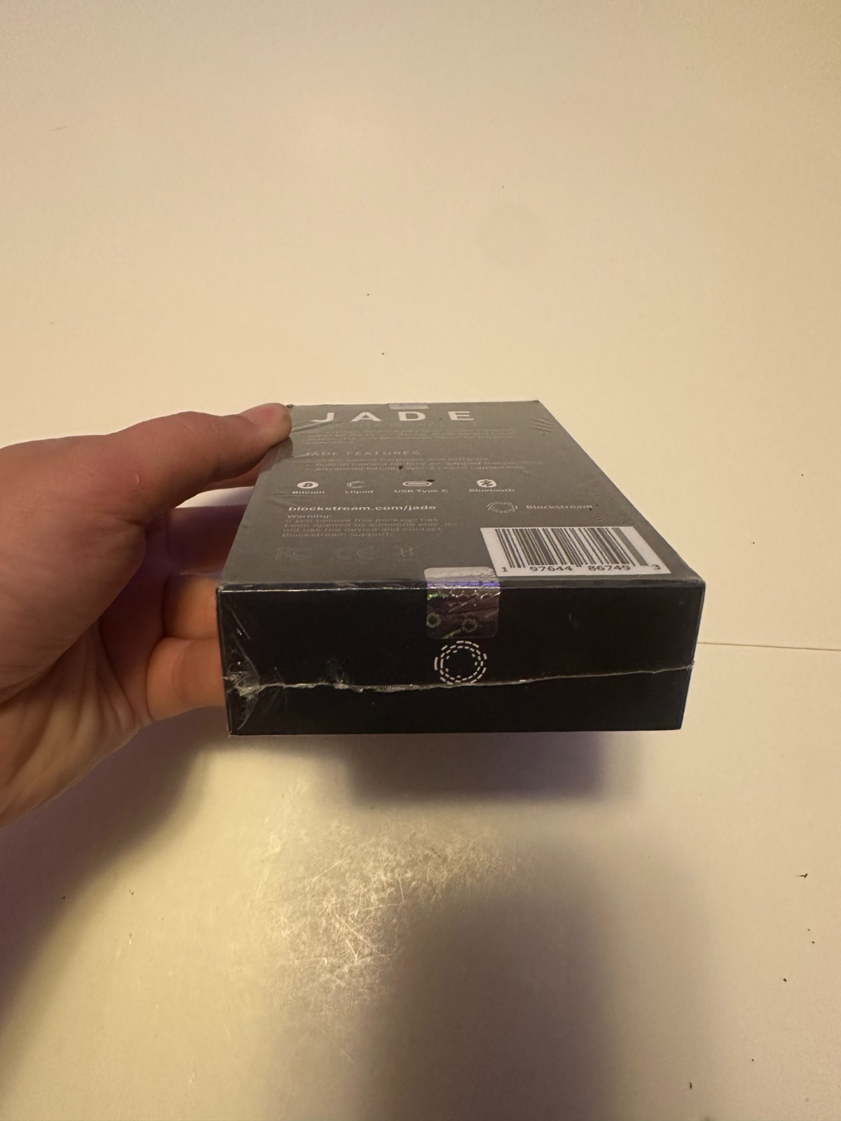 New Blockstream Jade Hardware Wallet Cryptocurrency Black Open-Source Bitcoin