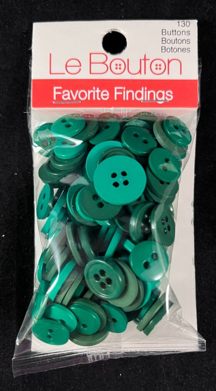 Le Bouton -Favorite Findings -Many Shades of Green -130 Buttons -Different Sizes