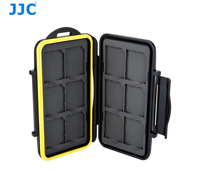 JJC MC-SD12 Tough Water-Resistant Memory Card Case for 12 x SD cards US Seller