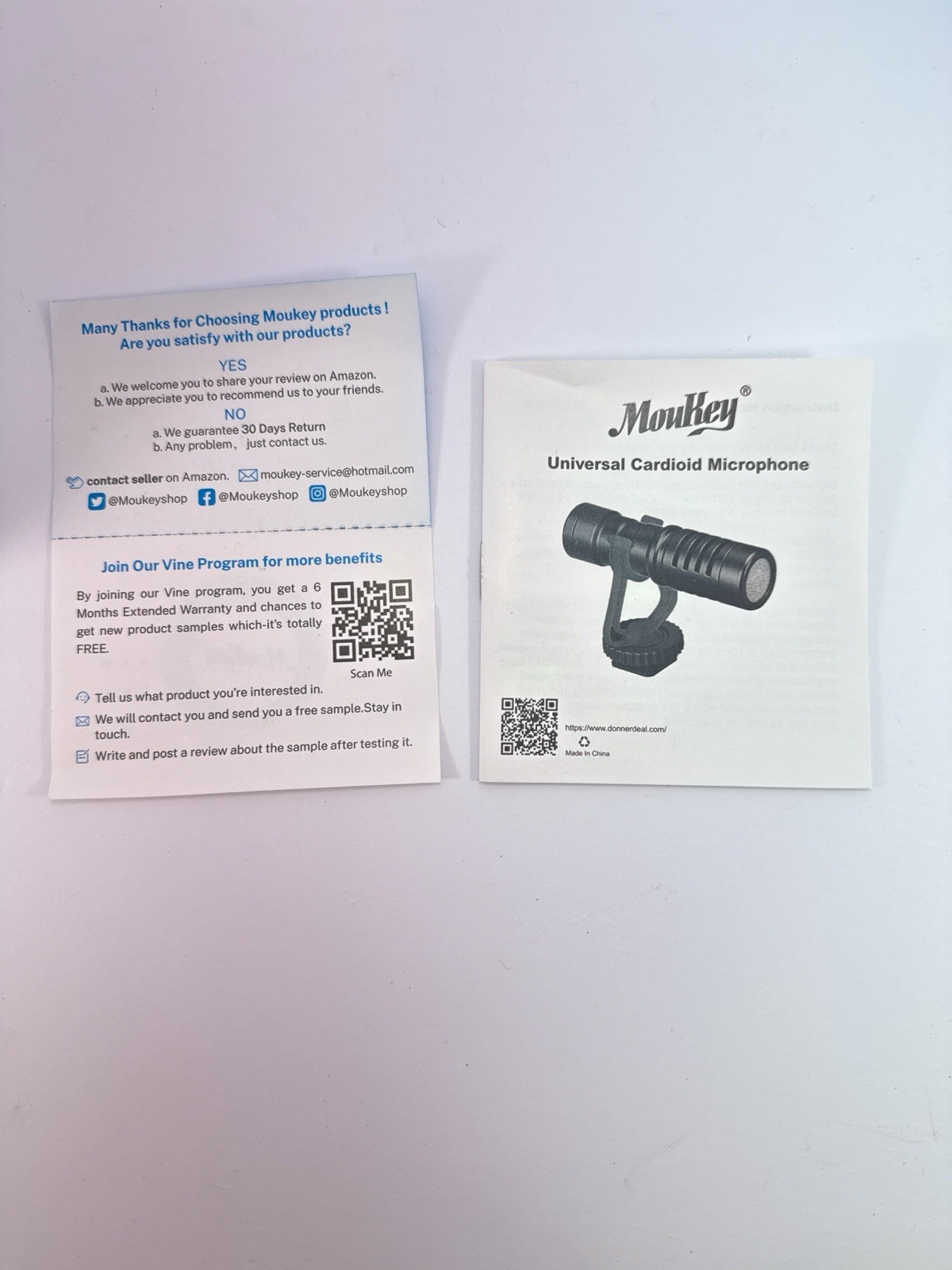 Moukey MCm-1 Directional Video And Audio Camera Microphone Used