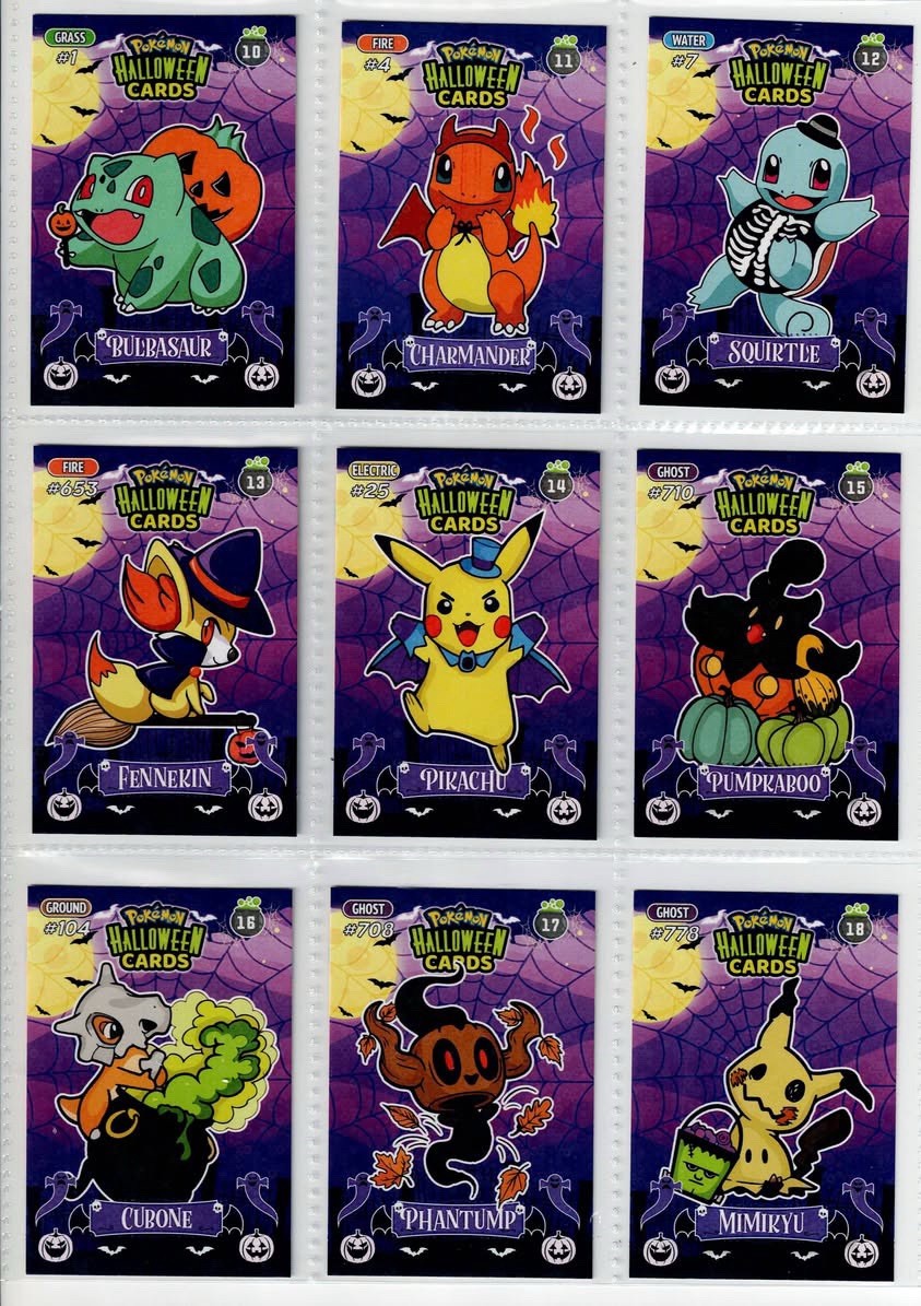 2025 BOX POKEMON HALLOWEEN Collectoons Cards - Full Set 150/150 Peru