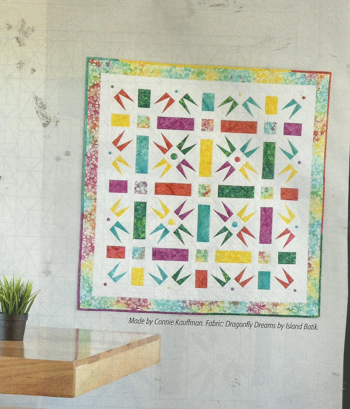 E0495 COMPASS POINTS WALLHANGING  QUILT  PATTERN/INSTRUCTIONS