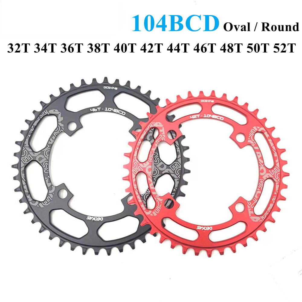 MTB Mountain Bike 104BCD Chainring 32T-52T  Oval / Round Wide Narrow Chainwheel