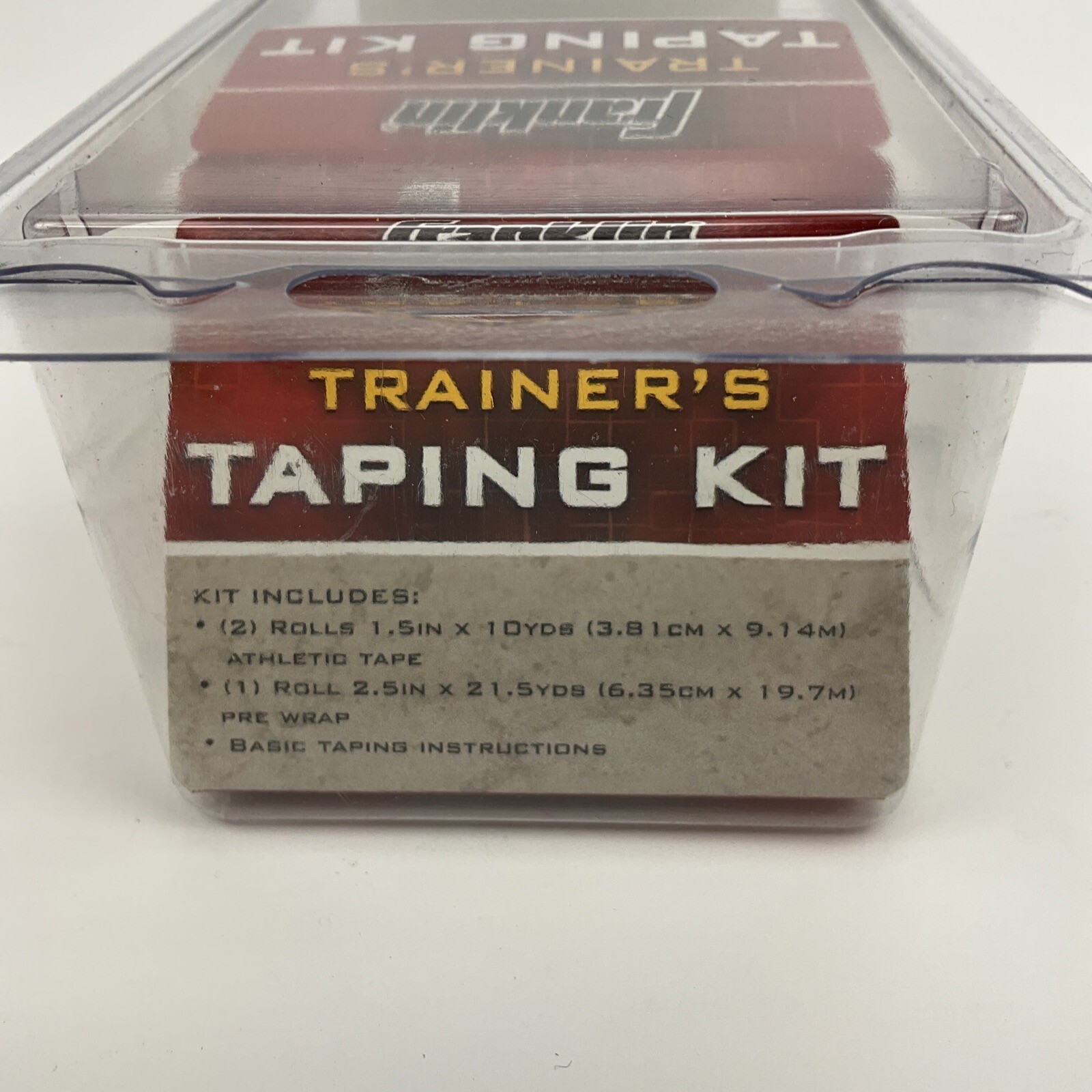 FRANKLIN trainer's taping kit -multi purpose-1 athletic tape and 1 pre wrap roll