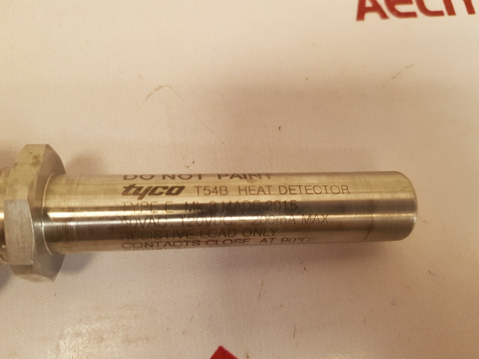 TYCO T54B Heat Detector 50VAC 120VDC-200MA MAX