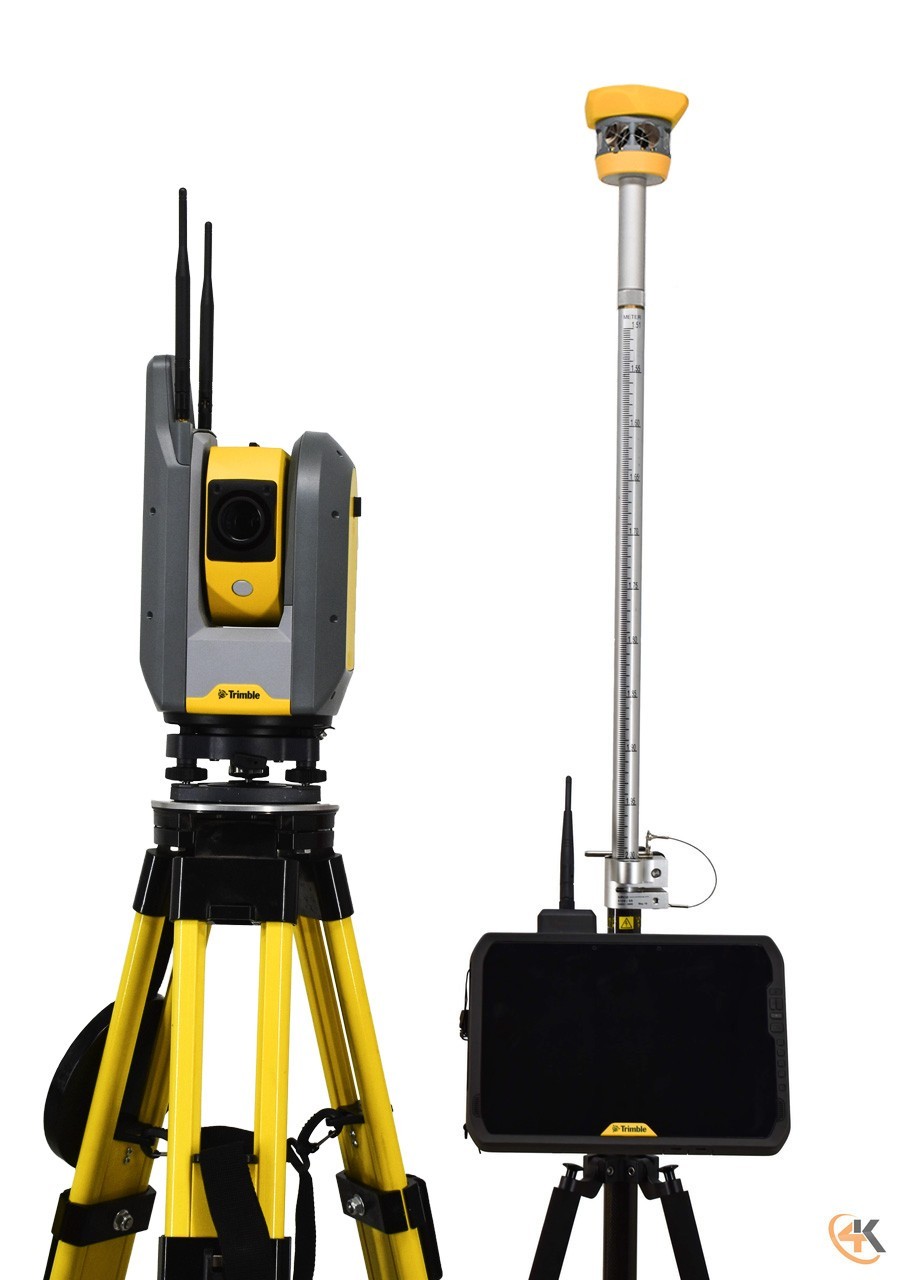 Trimble Ri Layout Robotic Total Station w/ T100 & Fieldlink Annual Software