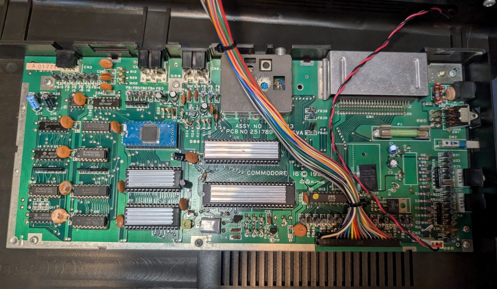 Commodore 16 C16 Computer, PLAnkton, 64K RAM, Joystick adapter, Multicart 264