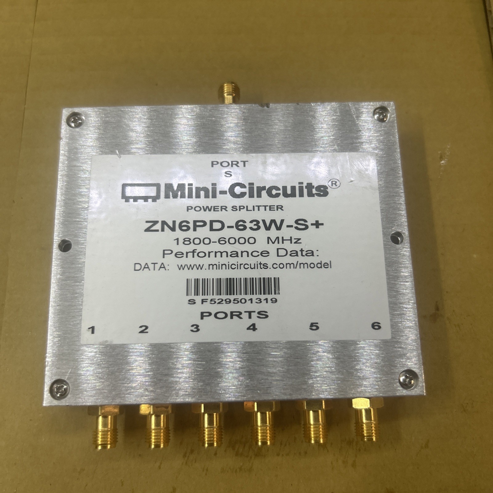 ZN6PD-63W-S+ 1800-6000MHz RF   One-Six Power Divider #E6