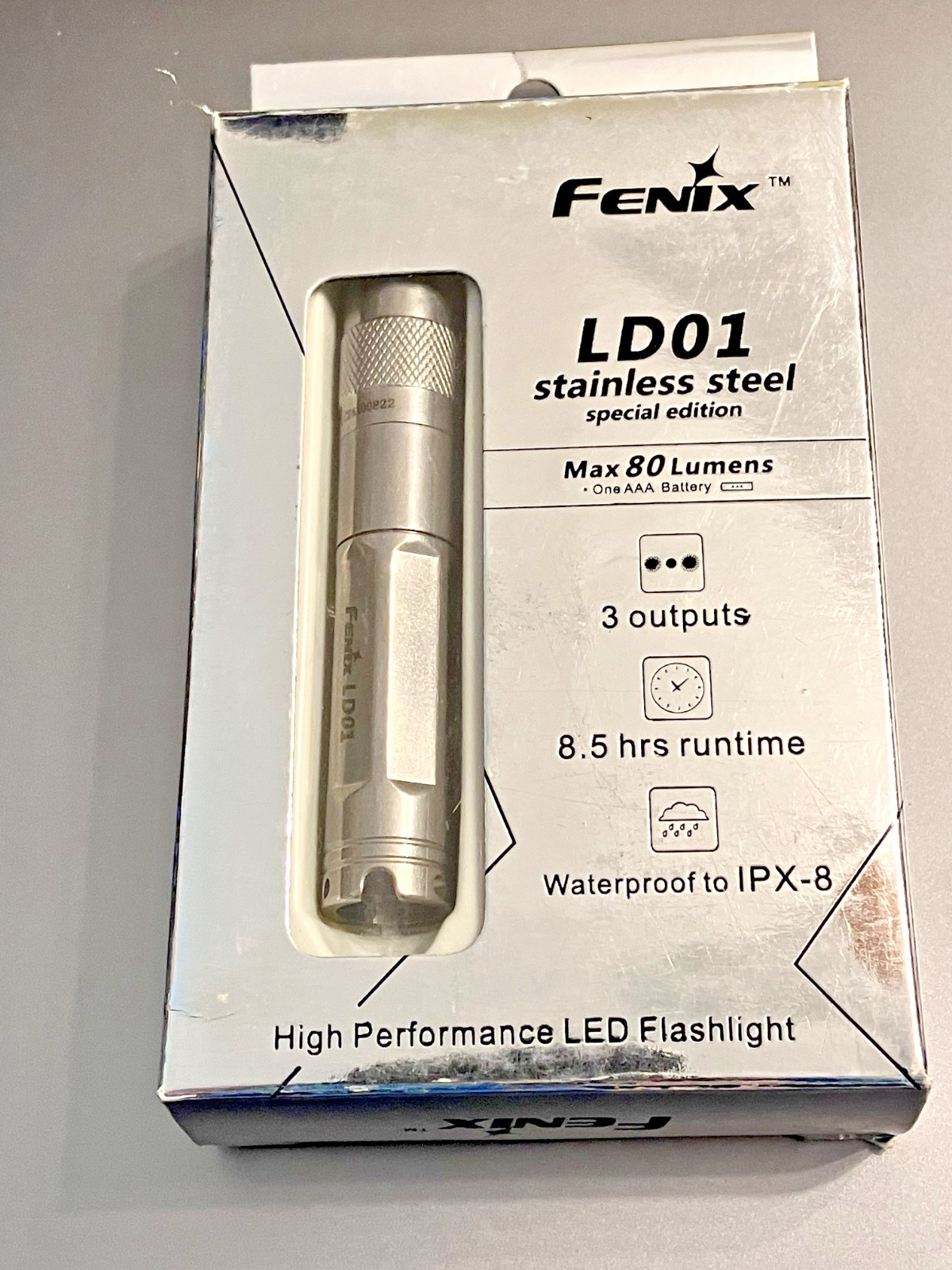 Fenix LD01 SS Stainless Steel AAA LED Flashlight - 2010 Special Edition