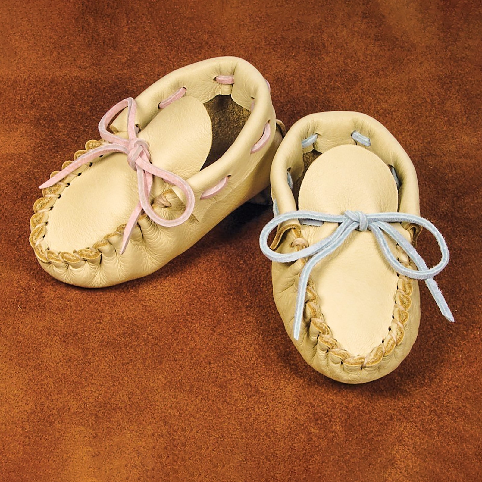 Baby Infant Leather Moccasin Craft Kit -Baby Bootie Slipper Footie Shoe One Size