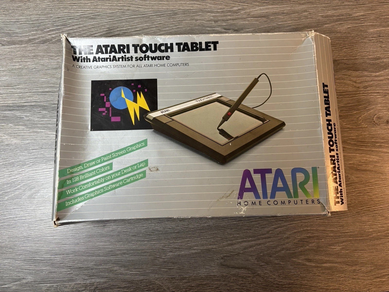 Untested Atari Touch Tablet Computer CX77 Missing Atari Artist software.